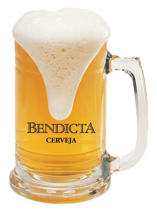 Caneca oficial Bendicta Cerveja com chopp